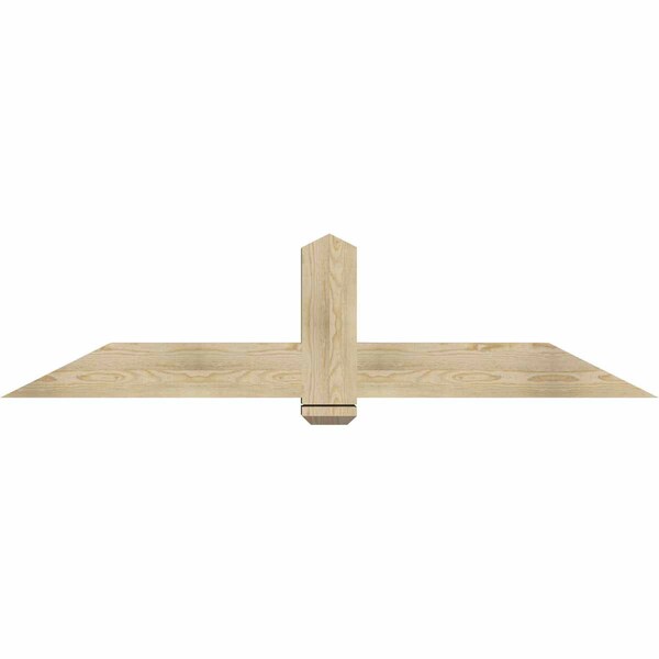 Ekena Millwork Eugene Rough Sawn Timber Gable Bracket, Douglas Fir, 72"W x 18"H x 6"D x 6"F, 6/12 Pitch GBW072X18X0606EUG00RDF - main